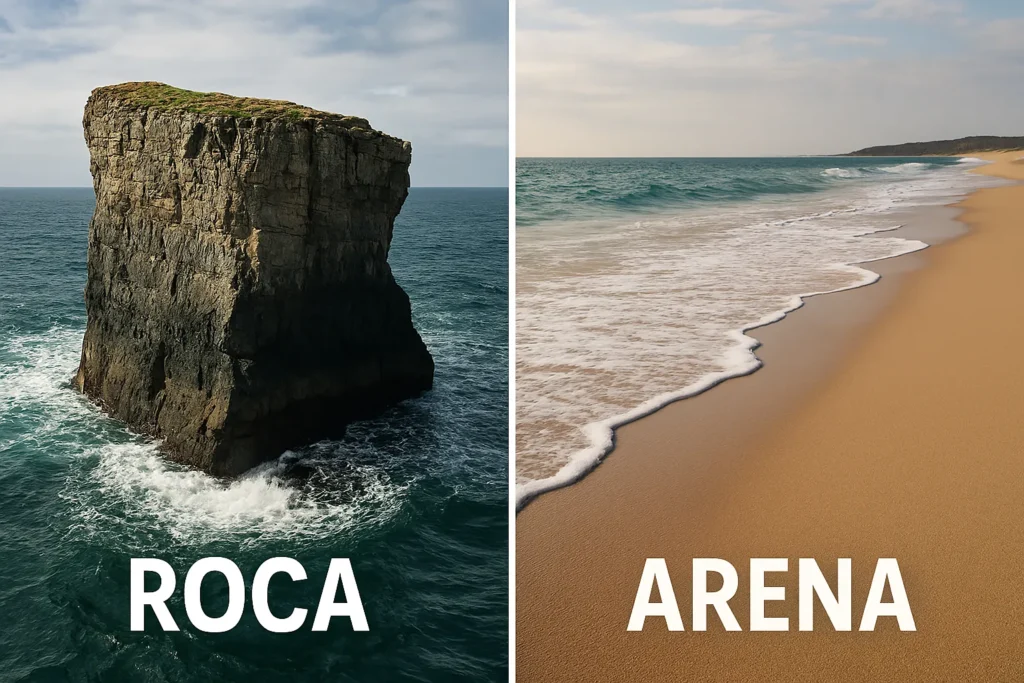 10 enseñanzas de La parábola de la casa sobre la roca (con explicación y versículo) » casa sobre la roca Cimientos sólidos vs inestables en parábola bíblica