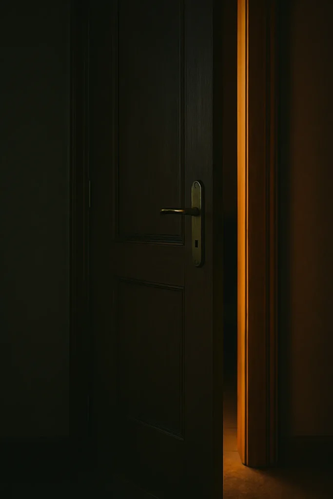 Foto de una puerta cerrándose 