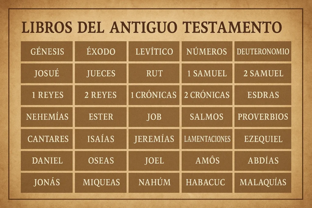 Orden Cronológico de los Libros del Antiguo Testamento