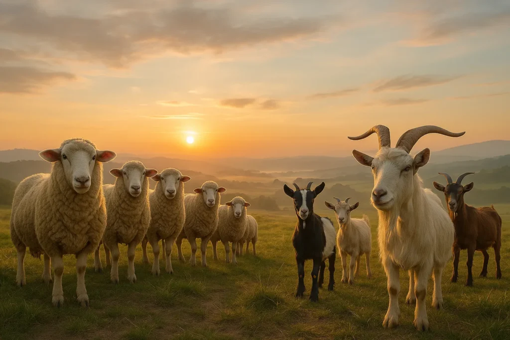 Cabra y ovejas parábola