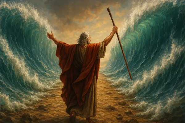 moises abriendo el mar rojo