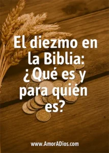 El diezmo en la Biblia: ¿qué es y para quién es?