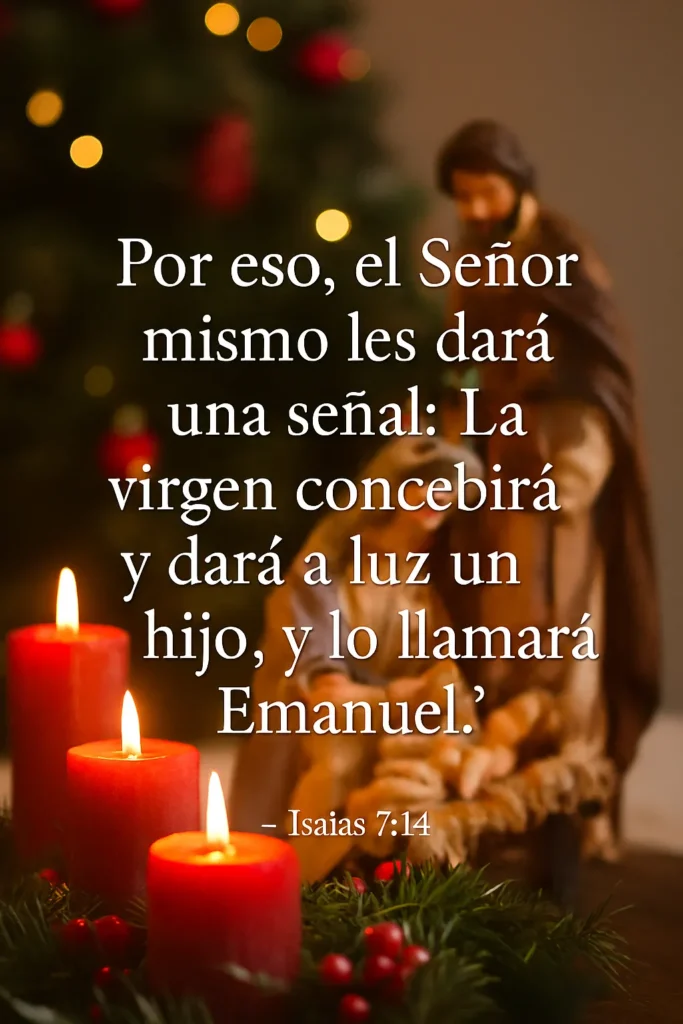 10 Mensajes Bíblicos de Navidad con Imágenes para Compartir la Esencia de la Temporada » Mensajes Bíblicos de Navidad La Señal de Dios con Nosotros