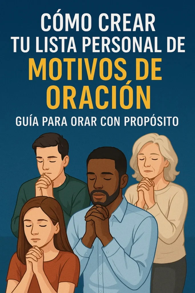 Cómo Crear Tu Lista Personal de Motivos de Oración: Guía para Orar con Propósito