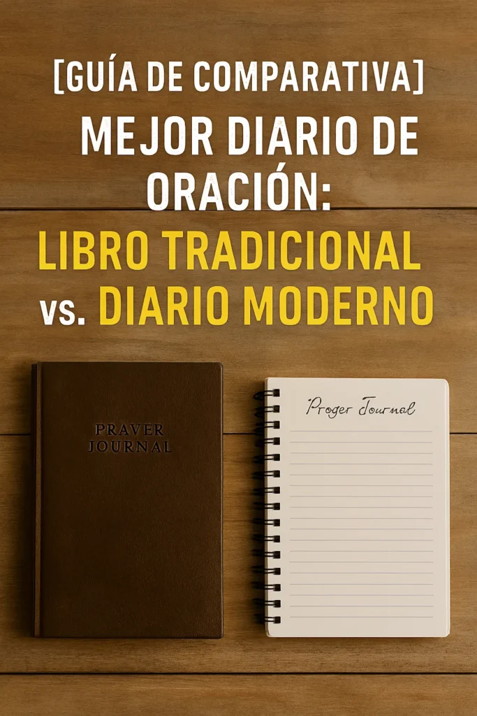 [Guía de Comparativa] Mejor Diario de Oración: Libro Tradicional vs. Diario Moderno